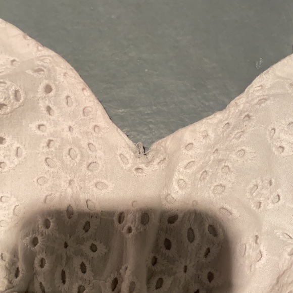 PacSun Cotton Candy LA White Eyelet Peplum Top - Picture 5 of 5